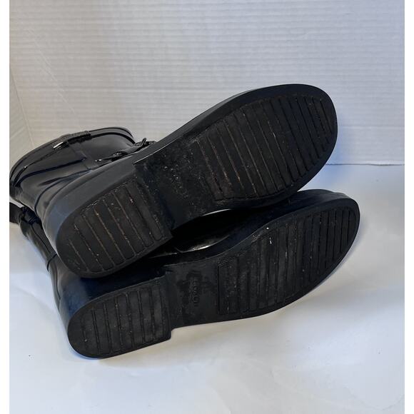 Coach Lester Boots Black Women's Size 10B Rubber Rain - Picture 6 of 10